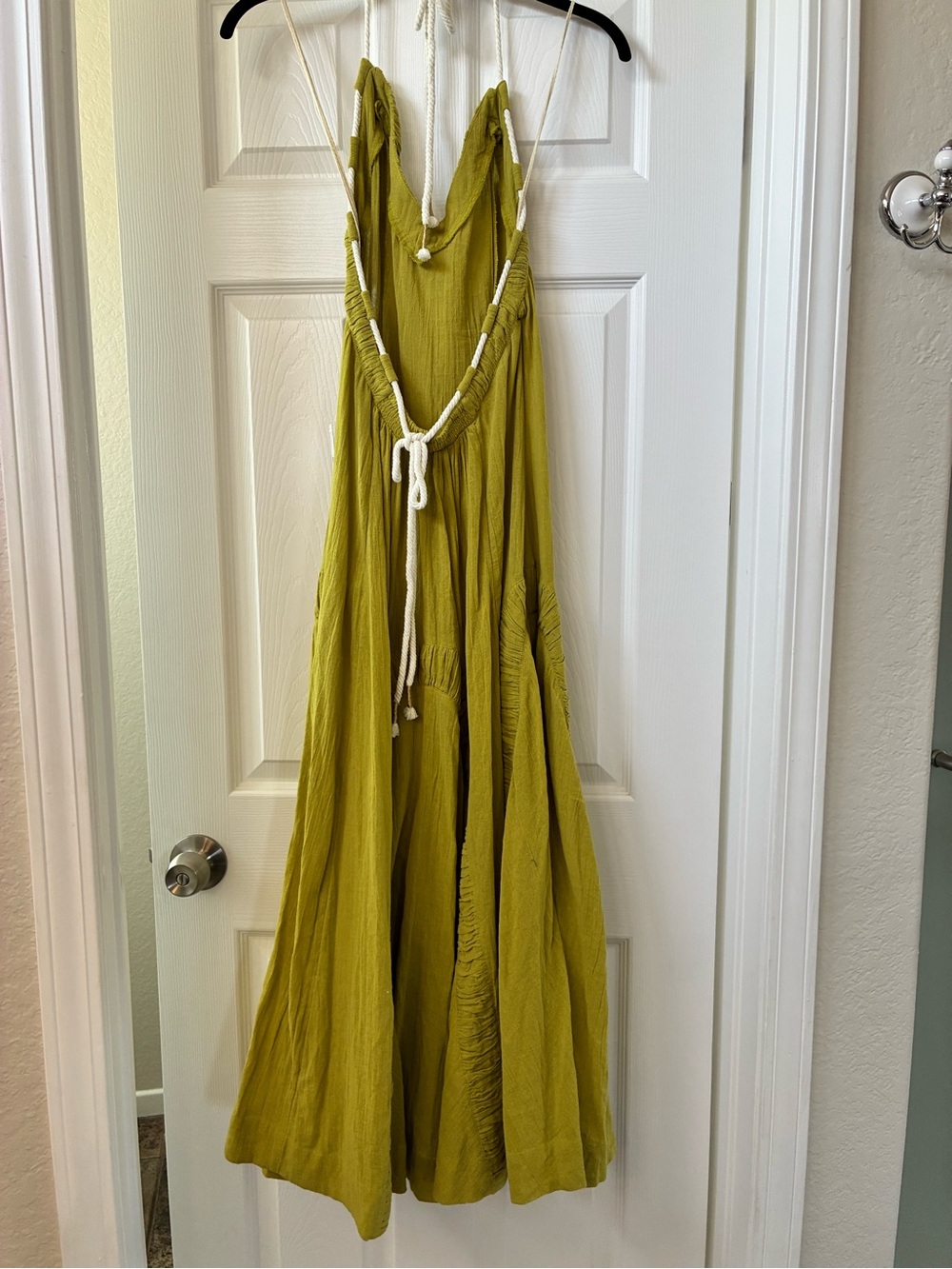 Free People Mustard Halter Maxi Dress - Picture 4 of 5